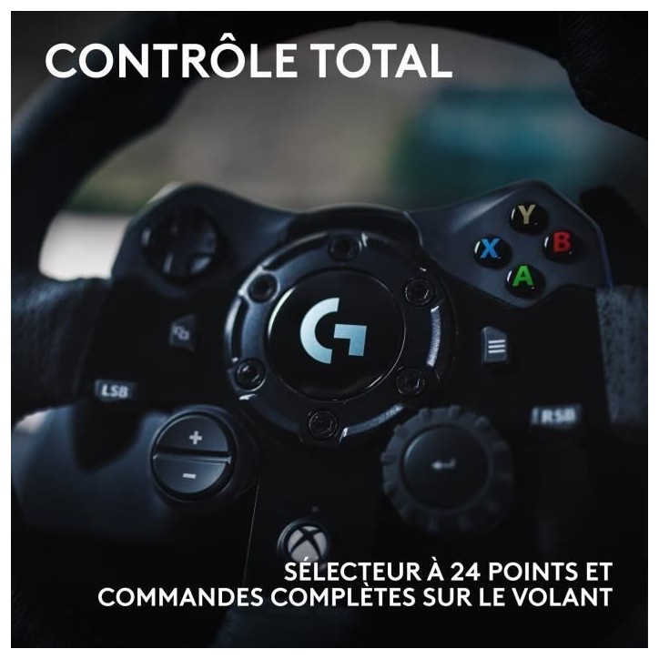 Volant de course et pédales G923 - Logitech G - Compatible Xbox serie X/S, One et PC Volant de course et pédales G923 - Logitech G - Compatible Xbox serie X/S, One et PC