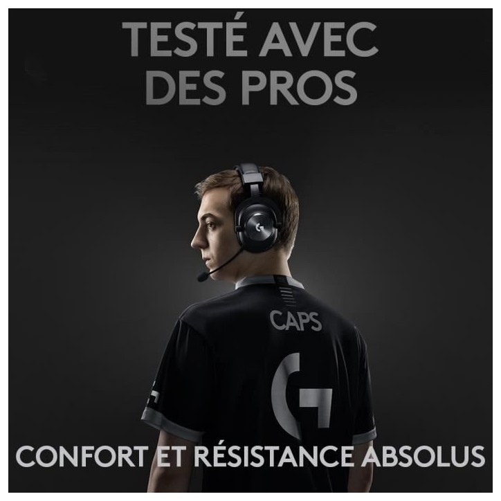 Casque gamer - Sans fil - Logitech G - Pro X - Bluetooth - PC - Noir Casque gamer - Sans fil - Logitech G - Pro X - Bluetooth - PC - Noir