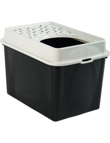 Maison de toilette TOP 50l - Noire (PP Recyclé) - 57,2 x 39,3 x 40,4 cm