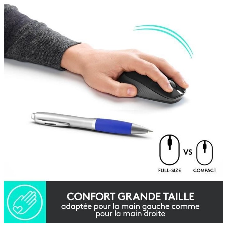 Souris - Sans fil - Logitech - M190 - Noir Souris - Sans fil - Logitech - M190 - Noir