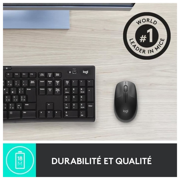 Souris - Sans fil - Logitech - M190 - Noir Souris - Sans fil - Logitech - M190 - Noir