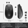 Souris - Sans fil - Logitech - M190 - Noir