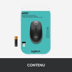 Souris - Sans fil - Logitech - M190 - Noir