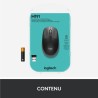 Souris - Sans fil - Logitech - M190 - Gris