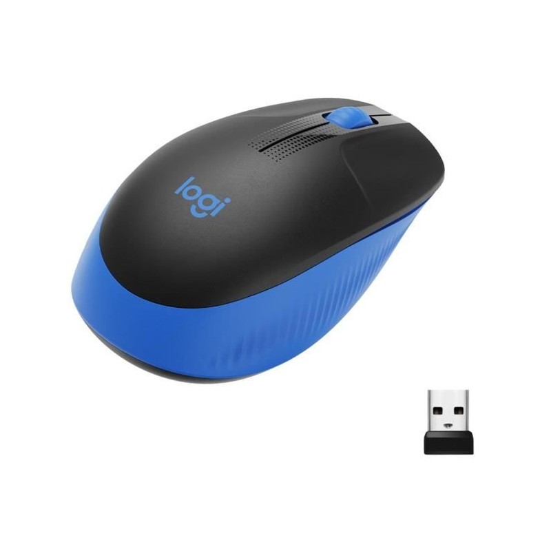 Souris - Sans fil - Logitech - M190 - Bleu Souris - Sans fil - Logitech - M190 - Bleu