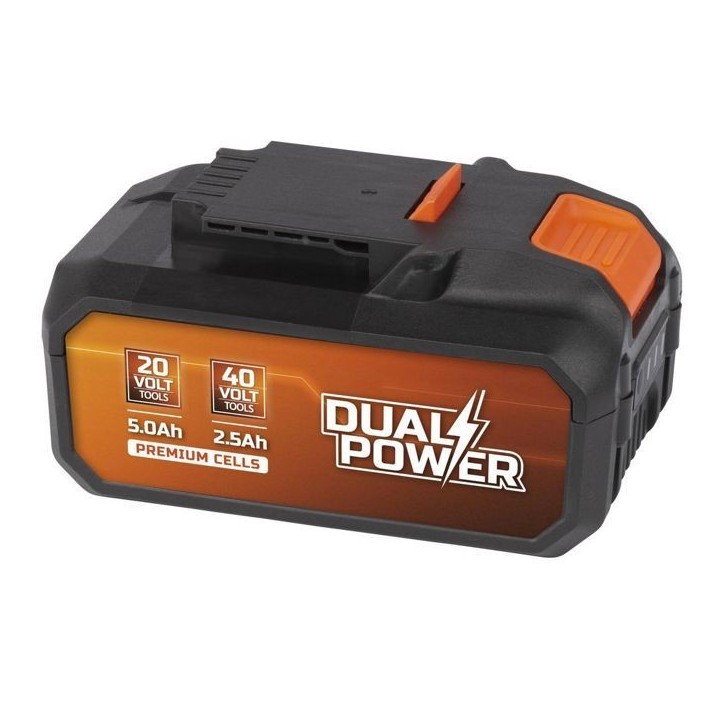 Batterie Dual Power POWDP9037 - pour Outils de Bricolage sans Fil de 20 V et 40 V - LED d'Indication de Puissance - Plateforme