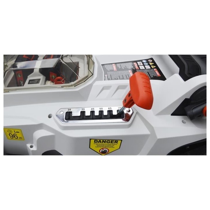 Tondeuse a batterie 37cm 40V - ELEM - TDE40V37-LI2BF - Fonction mulching - Moteur a induction