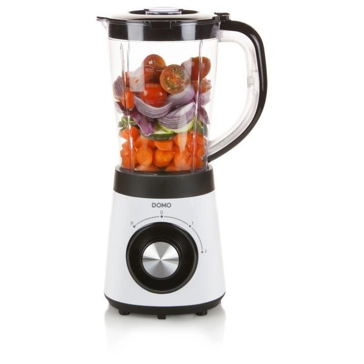 Blender - Mixeur - DOMO - DO9203BL - 500 W - 1,5 L - Gris Blender - Mixeur - DOMO - DO9203BL - 500 W - 1,5 L - Gris