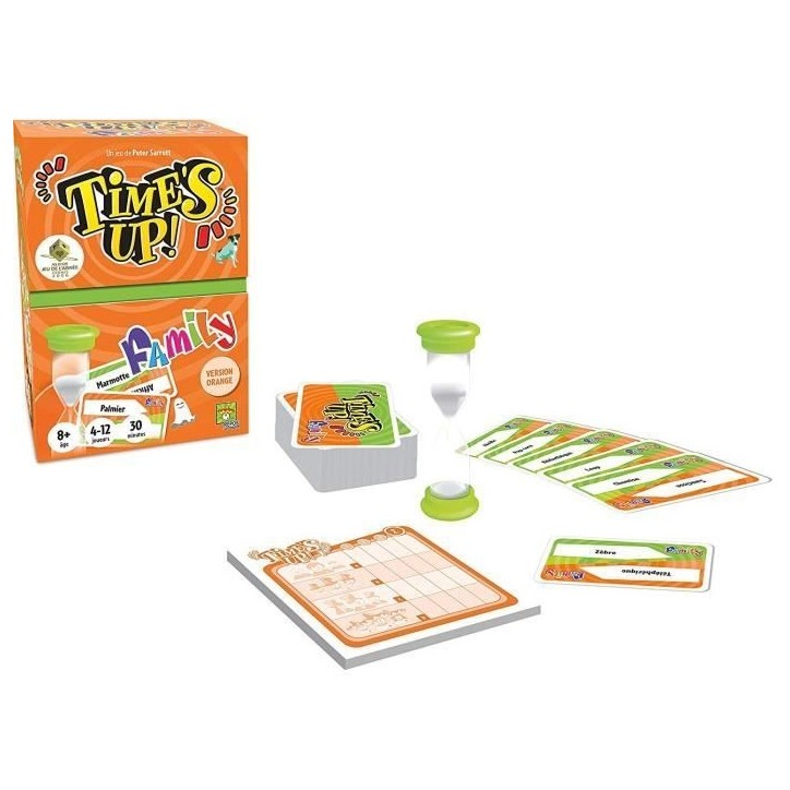 Asmodée - Repos Production - Time's Up! : Family - Version Orange - Jeu de société - a partir de 8 ans - 4 a 12 joueurs - 30