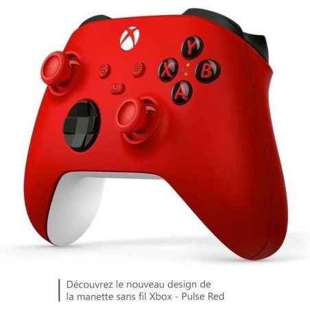 Manette de jeu - Xbox - Sans fil - Rouge