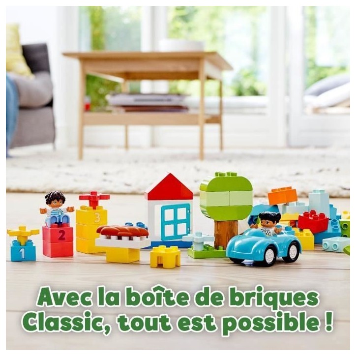 LEGO 10913 DUPLO Classic La Boîte De Briques Jeu De Construction Avec Rangement, Jouet éducatif pour Bébé de 1 an et plus