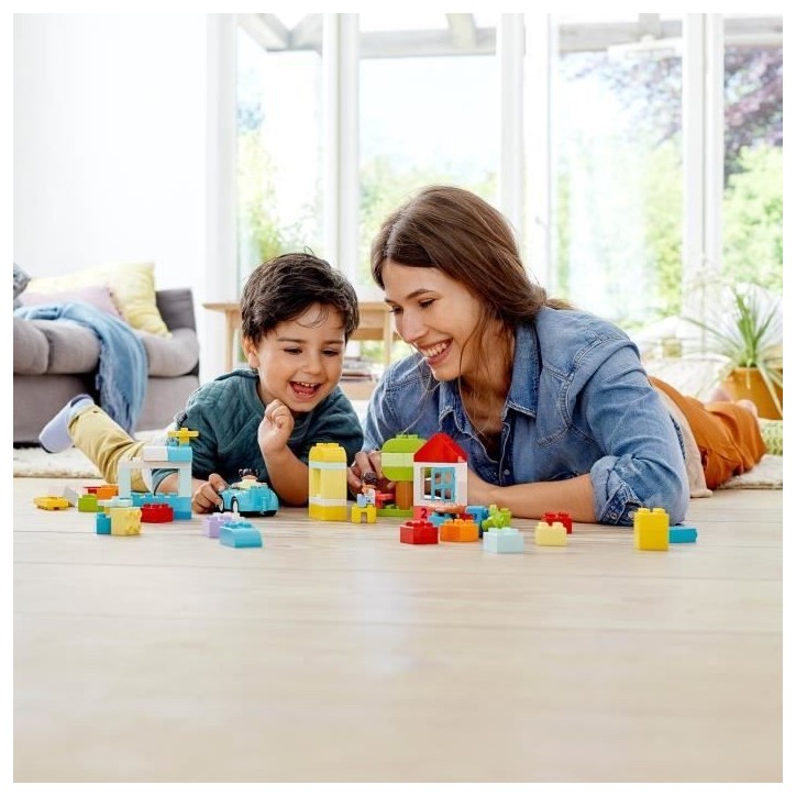 LEGO 10913 DUPLO Classic La Boîte De Briques Jeu De Construction Avec Rangement, Jouet éducatif pour Bébé de 1 an et plus
