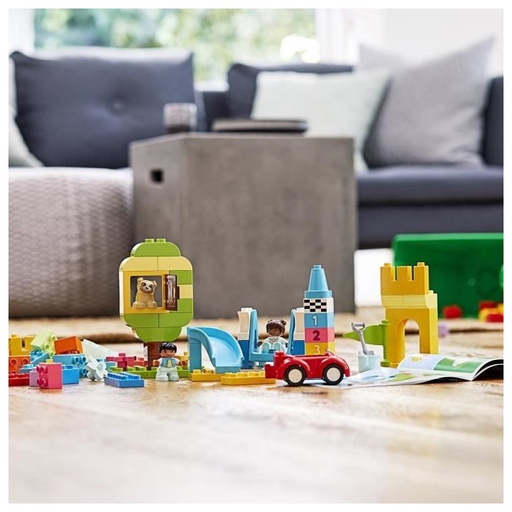 LEGO 10914 DUPLO La boîte de briques deluxe, Jeu de Construction avec Rangement, Jouet éducatif pour bébés de 1 an et demi