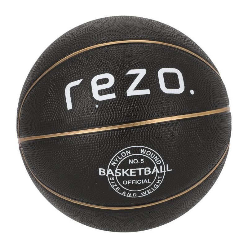 Ballon de basket - REZO - Caoutchouc - Taille 5 - Or - Prise ferme Ballon de basket - REZO - Caoutchouc - Taille 5 - Or - Prise ferme
