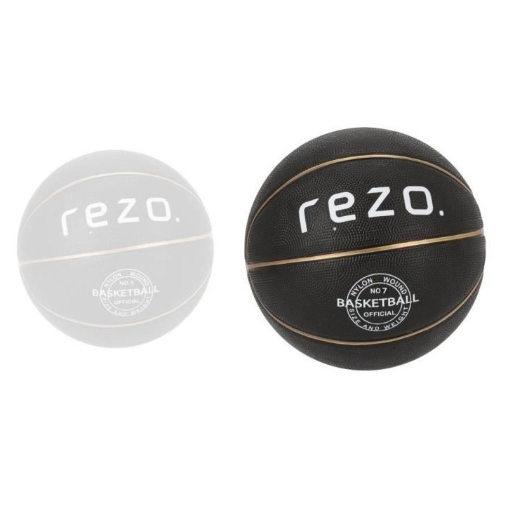 Ballon de basket - REZO - Caoutchouc - Taille 7 - Or - Prise ferme Ballon de basket - REZO - Caoutchouc - Taille 7 - Or - Prise ferme