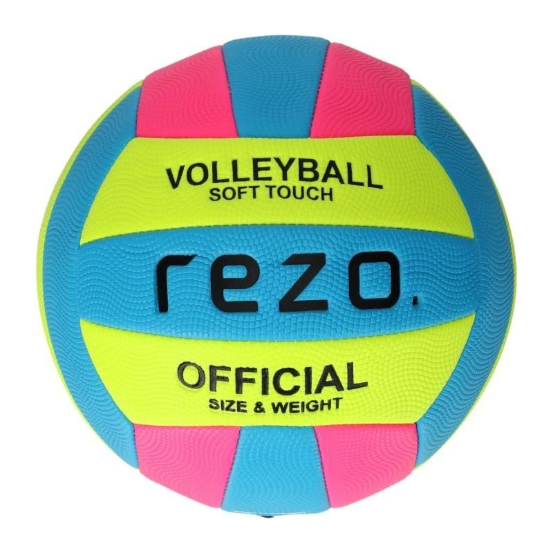 Ballon de volleyball - REZO - PVC - Contraste bicolore - Résistant et