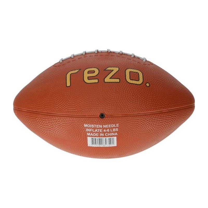 Ballon de football américain - REZO - Caoutchouc - Taille 3 - Marron