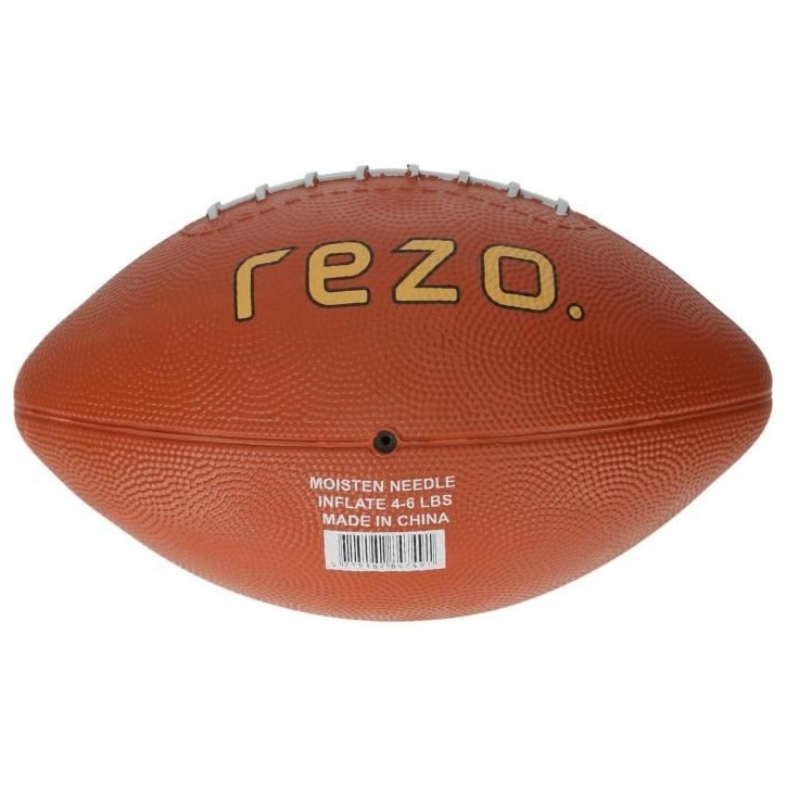 Ballon de football américain - REZO - Caoutchouc - Taille 3 - Marron - Pour loisirs