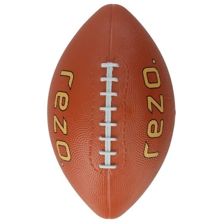 Ballon de football américain - REZO - Caoutchouc - Taille 3 - Marron - Pour loisirs