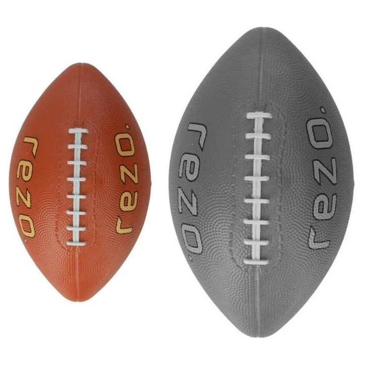 Ballon de football américain - REZO - Caoutchouc - Taille 3 - Marron - Pour loisirs