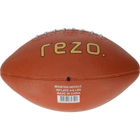 Ballon de football américain - REZO - Caoutchouc - Taille 6 - Marron