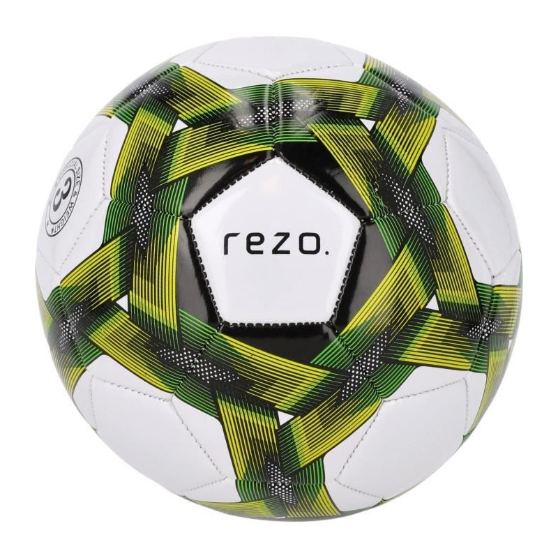 Ballon de football - REZO - PVC - Taille 3 - Jaune bicolore - Résista Ballon de football - REZO - PVC - Taille 3 - Jaune bicolore - Résista