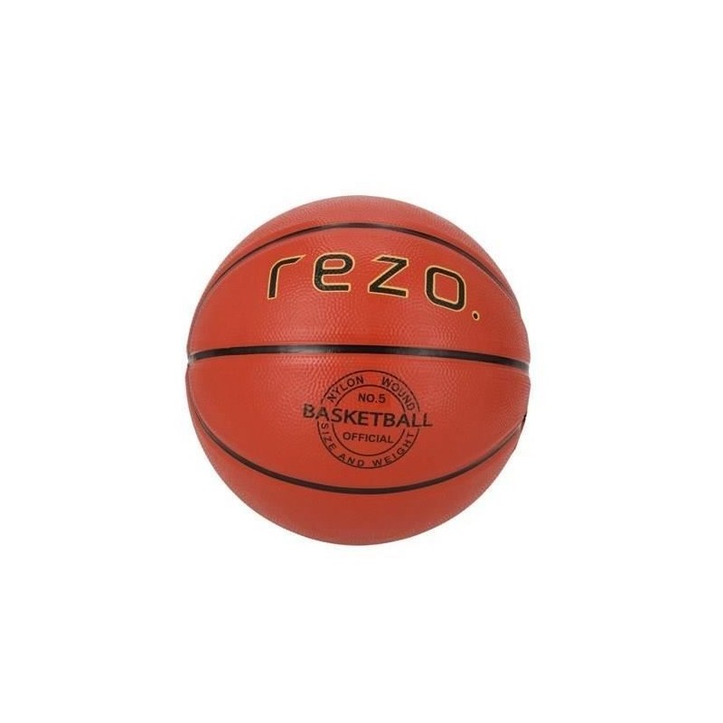 Ballon de basket - REZO - Caoutchouc - Taille 5 - Marron - Polyvalent Ballon de basket - REZO - Caoutchouc - Taille 5 - Marron - Polyvalent