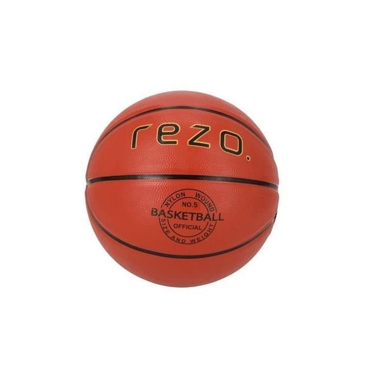Ballon de basket - REZO - Caoutchouc - Taille 5 - Marron - Polyvalent Ballon de basket - REZO - Caoutchouc - Taille 5 - Marron - Polyvalent