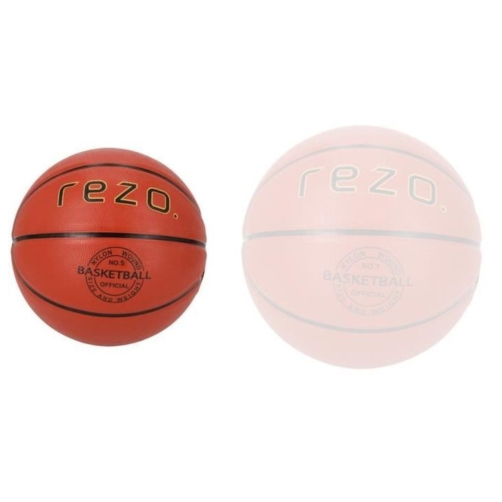 Ballon de basket - REZO - Caoutchouc - Taille 5 - Marron - Polyvalent Ballon de basket - REZO - Caoutchouc - Taille 5 - Marron - Polyvalent