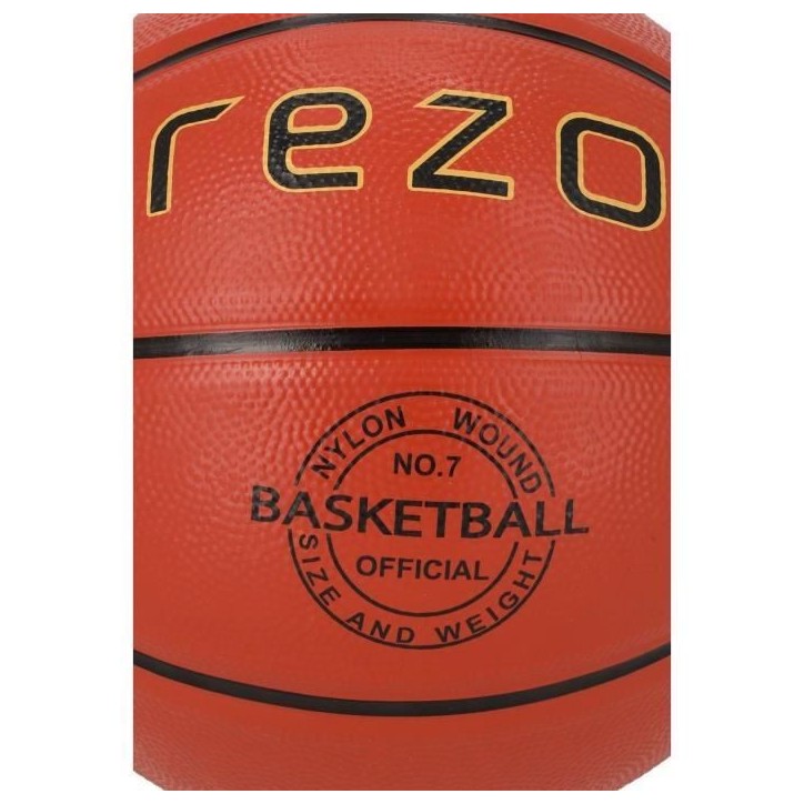 Ballon de basket - REZO - Caoutchouc - Taille 7 - Marron - Polyvalent