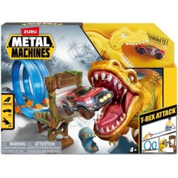 Circuit de Voitures - ZURU - T-Rex Attack Metal Machine - Véhicule a