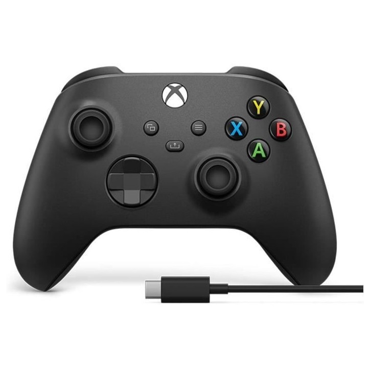 Manette de jeu + câble USB-C - Xbox - Sans fil - Noir Manette de jeu + câble USB-C - Xbox - Sans fil - Noir