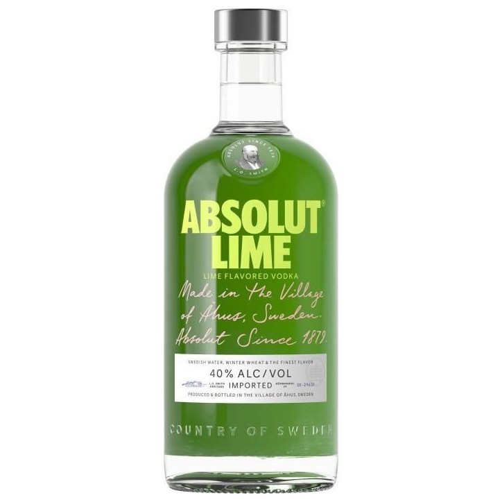 Absolut - Lime - Vodka aromatisée - 40,0% Vol. - 70cl