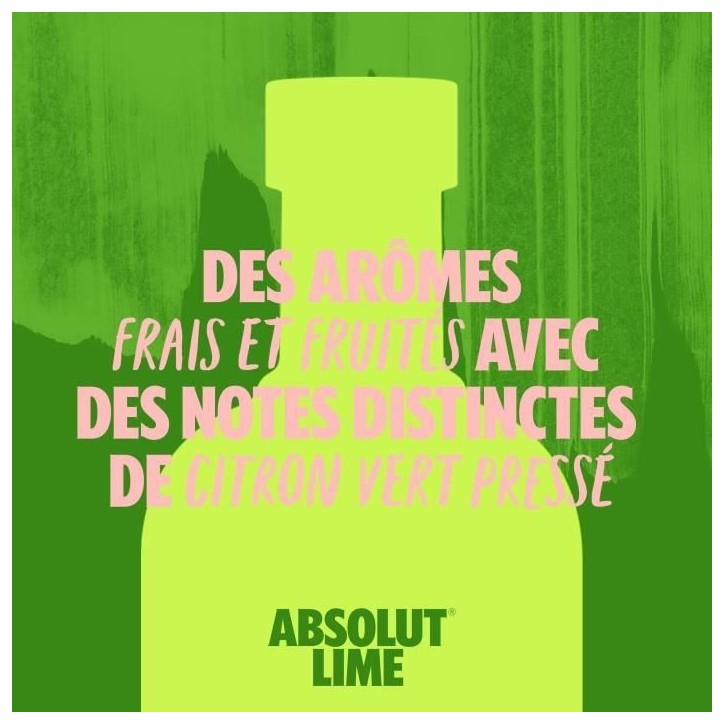Absolut - Lime - Vodka aromatisée - 40,0% Vol. - 70cl