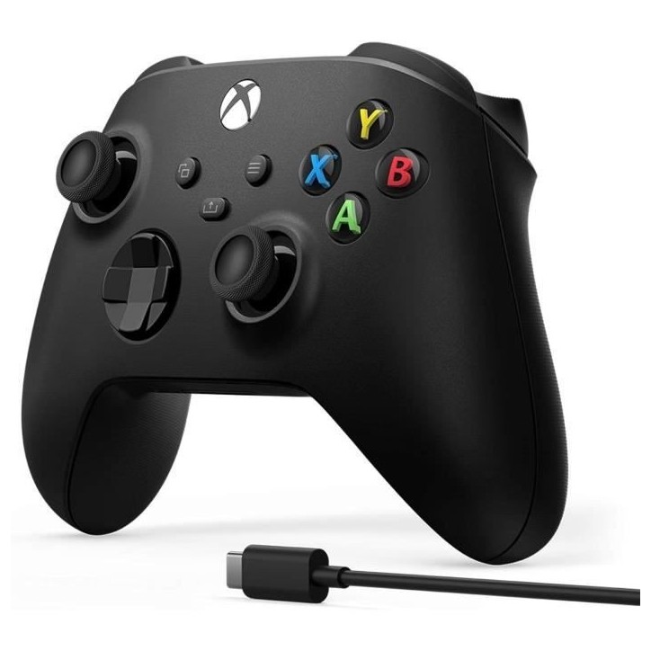 Manette de jeu + câble USB-C - Xbox - Sans fil - Noir Manette de jeu + câble USB-C - Xbox - Sans fil - Noir