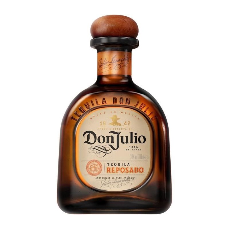 Don Julio - Tequila 100% Agave Reposado - 38,0 % Vol. - 70 cl Don Julio - Tequila 100% Agave Reposado - 38,0 % Vol. - 70 cl