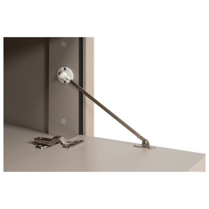 Meuble TV Arona - Beige / Noir - 3 abatants - 175 x 50 x 38 cm Meuble TV Arona - Beige / Noir - 3 abatants - 175 x 50 x 38 cm