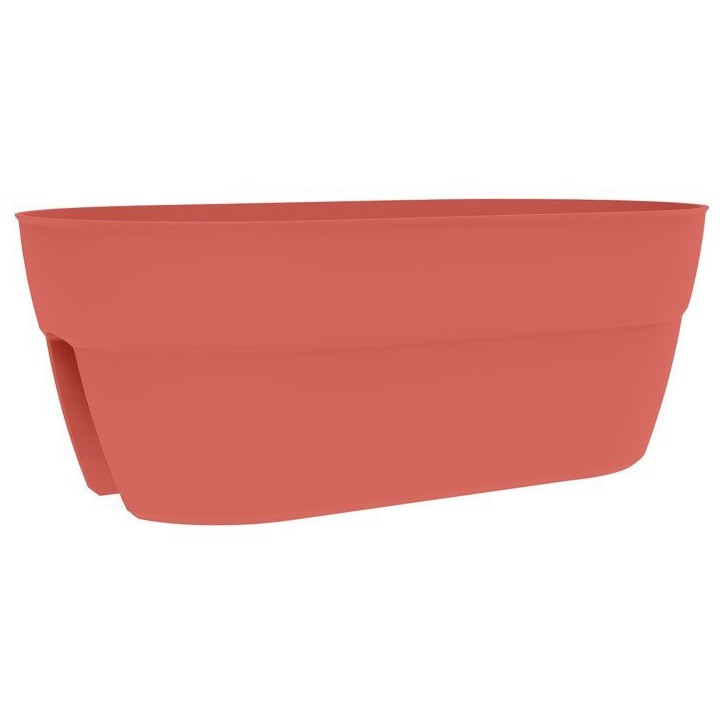 Jardiniere Cavaliere - EDA - Osaka - 19,5 L - Pour Balcons et Rambardes - 56 x 30,1 x H. 20,6 cm - Orange Terre Battue Jardiniere Cavaliere - EDA - Osaka - 19,5 L - Pour Balcons et Rambardes - 56 x 30,1 x H. 20,6 cm - Orange Terre Battue