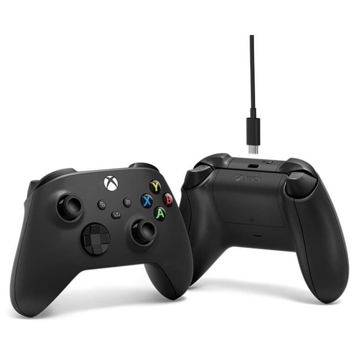 Manette de jeu + câble USB-C - Xbox - Sans fil - Noir Manette de jeu + câble USB-C - Xbox - Sans fil - Noir