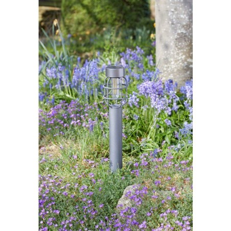Lot de 2 Balises solaires - SMART365 - Anglia - Blanc chaud - Gris