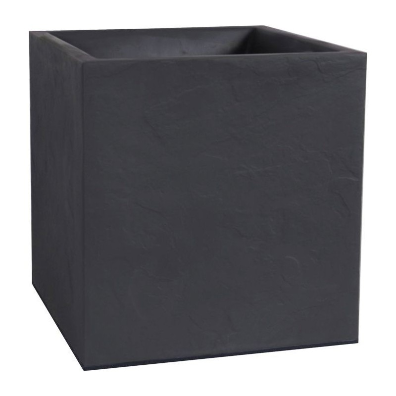 Pot de fleurs Carré 40 cm - EDA - Volcania - 31 L - Intérieur/Extér