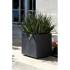 Pot de fleurs Carré 40 cm - EDA - Volcania - 31 L - Intérieur/Extér