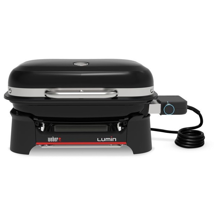 Barbecue a électrique - Weber - Lumin Compact - 2,2kW - Acier émaillé - Espace de cuisson 28 x 43 cm - Noir
