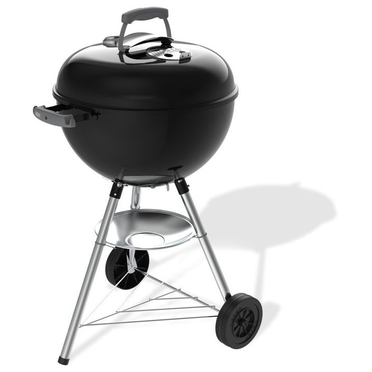 Barbecue a charbon - Weber - Bar-B-Kettle - Ø47 cm - Thermometre intégré - Acier émaillé - 6 couverts - Noir Barbecue a charbon - Weber - Bar-B-Kettle - Ø47 cm - Thermometre intégré - Acier émaillé - 6 couverts - Noir