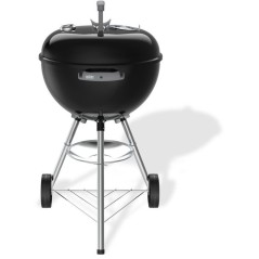 Barbecue a charbon - Weber - Bar-B-Kettle - Ø47 cm - Thermometre intégré - Acier émaillé - 6 couverts - Noir