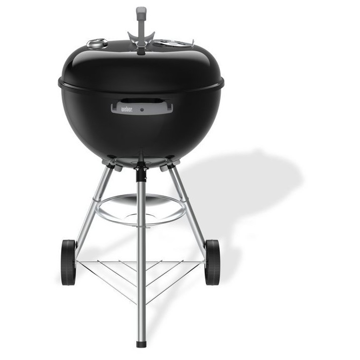Barbecue a charbon - Weber - Bar-B-Kettle - Ø47 cm - Thermometre intégré - Acier émaillé - 6 couverts - Noir Barbecue a charbon - Weber - Bar-B-Kettle - Ø47 cm - Thermometre intégré - Acier émaillé - 6 couverts - Noir