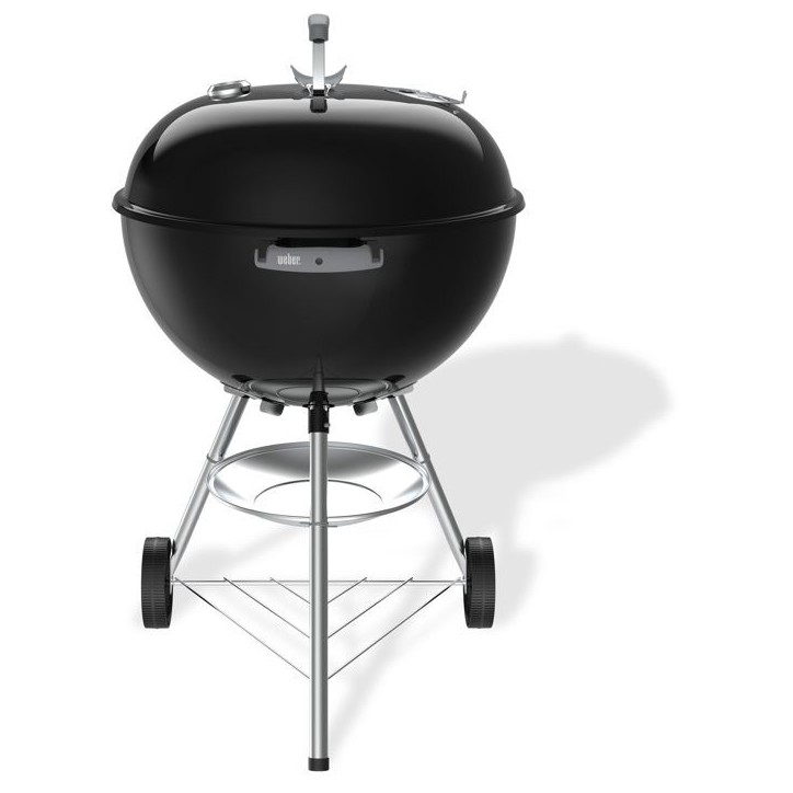 Barbecue a charbon - Weber - Bar-B-Kettle - Ø57 cm - Thermometre intégré - Acier émaillé - 9 couverts - Noir Barbecue a charbon - Weber - Bar-B-Kettle - Ø57 cm - Thermometre intégré - Acier émaillé - 9 couverts - Noir