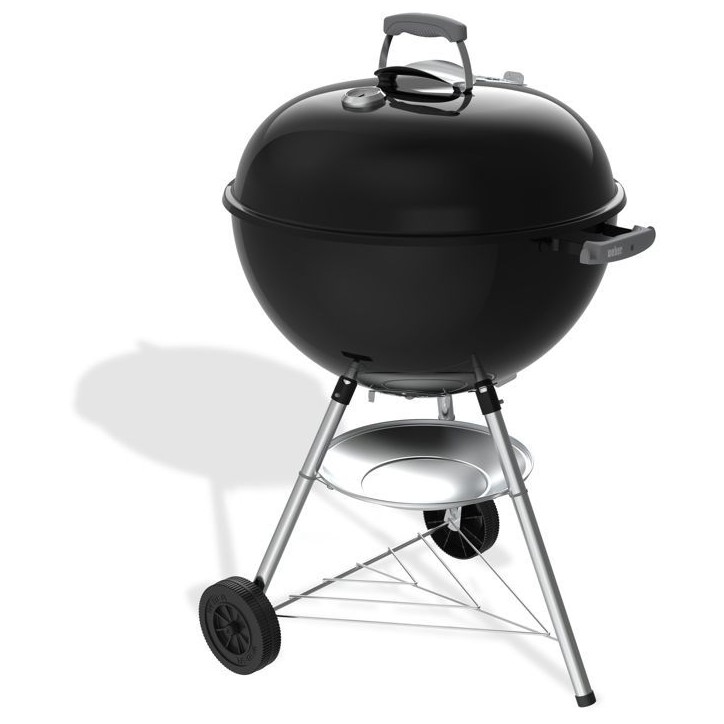 Barbecue a charbon - Weber - Bar-B-Kettle - Ø57 cm - Thermometre intégré - Acier émaillé - 9 couverts - Noir Barbecue a charbon - Weber - Bar-B-Kettle - Ø57 cm - Thermometre intégré - Acier émaillé - 9 couverts - Noir