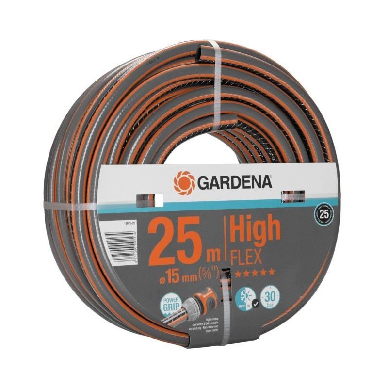 GARDENA Tuyau d'arrosage Comfort HighFlex – Longueur 25m – Ø15mm