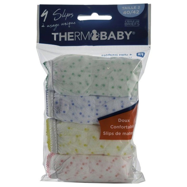Slips de maternité jetables - THERMOBABY - Lot de 4 - Taille 2 Slips de maternité jetables - THERMOBABY - Lot de 4 - Taille 2